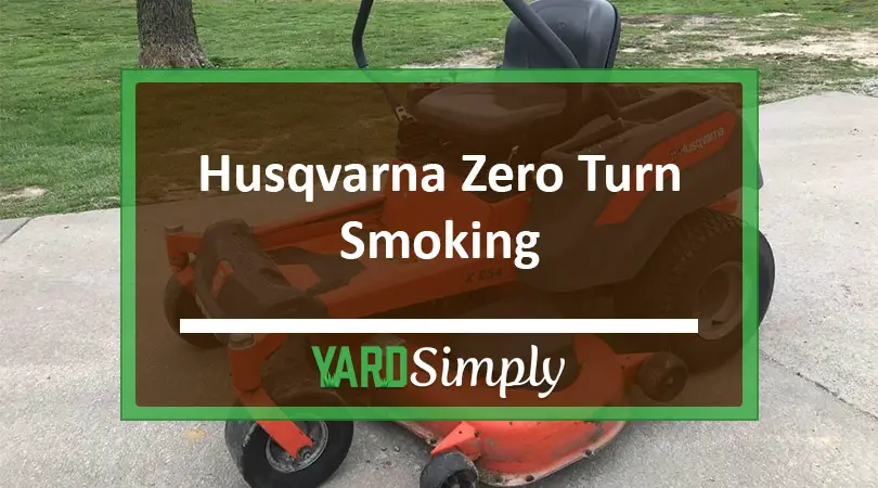 husqvarna zero turn smoking